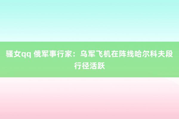 骚女qq 俄军事行家：乌军飞机在阵线哈尔科夫段行径活跃