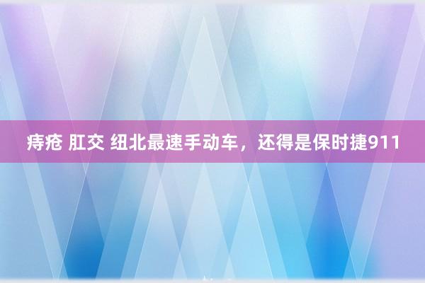 痔疮 肛交 纽北最速手动车，还得是保时捷911