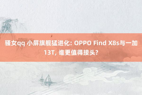 骚女qq 小屏旗舰猛进化: OPPO Find X8s与一加13T, 谁更值得接头?